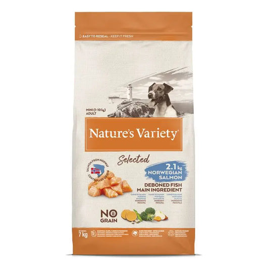 Nature'S Variety Canine Adult Selected Mini Salmon, 7 kg, dog food
