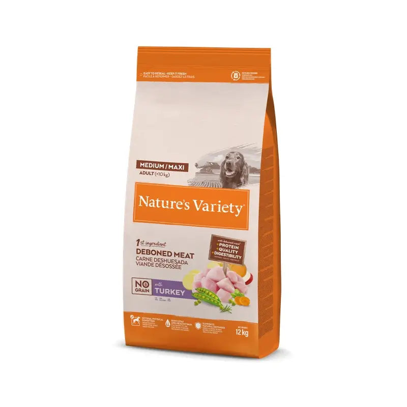 Nature'S Variety Canine Original Adult Nograin Md/Mx Turkey 12Kg, dog food