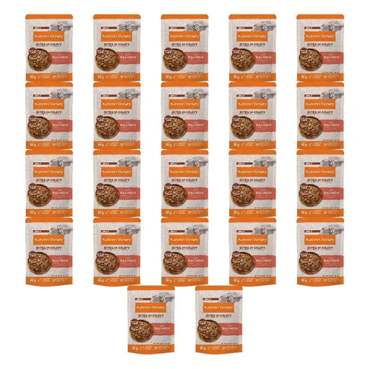 Nature's Variety Wet Cat Food, With Salmon, Multipack, 22 x 85 g
