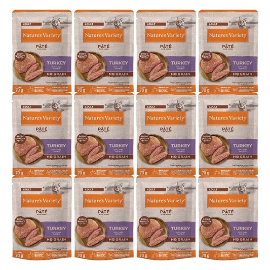 Nature's Variety Wet Cat Food, Mini, With Turkey, Multipack, 12 x 70 g