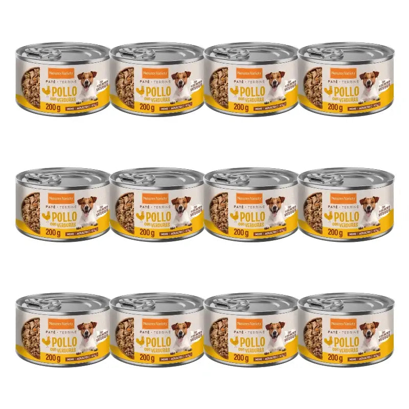 Nature's Variety Wet Dog Food, Mini Adult, With Chicken, Single Serve, 12 x 200 g