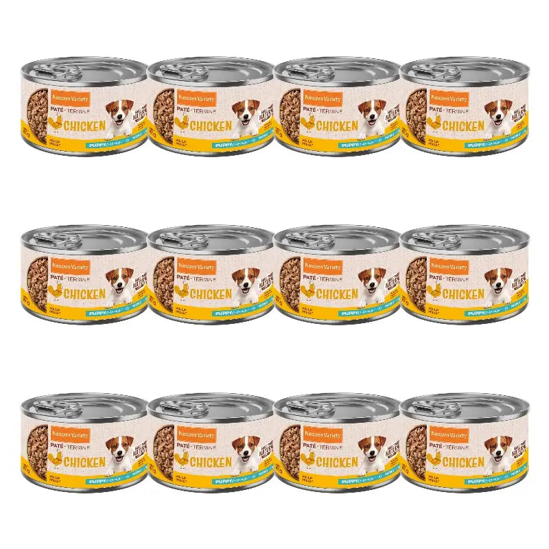 Nature's Variety Wet Dog Food, Mini Puppy, With Chicken, Single Serve, 12 x 200 g