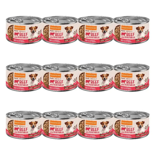 Nature's Variety Wet Dog Food, Mini, With Beef, Single Serve, 12 x 200 g