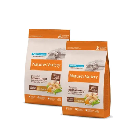 Nature's Variety Dog Healthy Puppy Medium Chicken, Pack of 2 x 10 kg