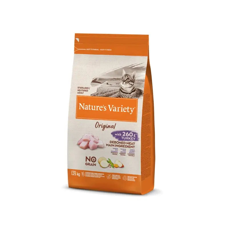 Nature'S Variety Feline Adult Original Sterilised Turkey 1,25Kg, cat food