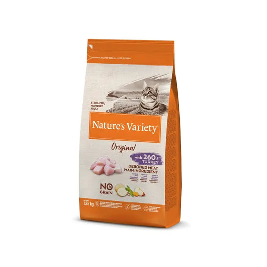 Nature'S Variety Feline Adult Original Sterilised Turkey 1,25Kg, cat food