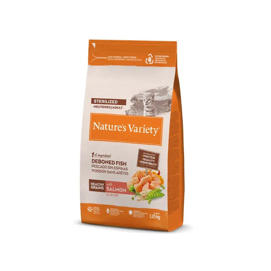 Nature'S Variety Feline Adult Original Sterilised Salmon 1,25Kg, cat food