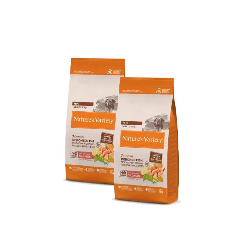 Nature's Variety Original Adult Mini Salmon Dog Food 7 kg, pack of 2
