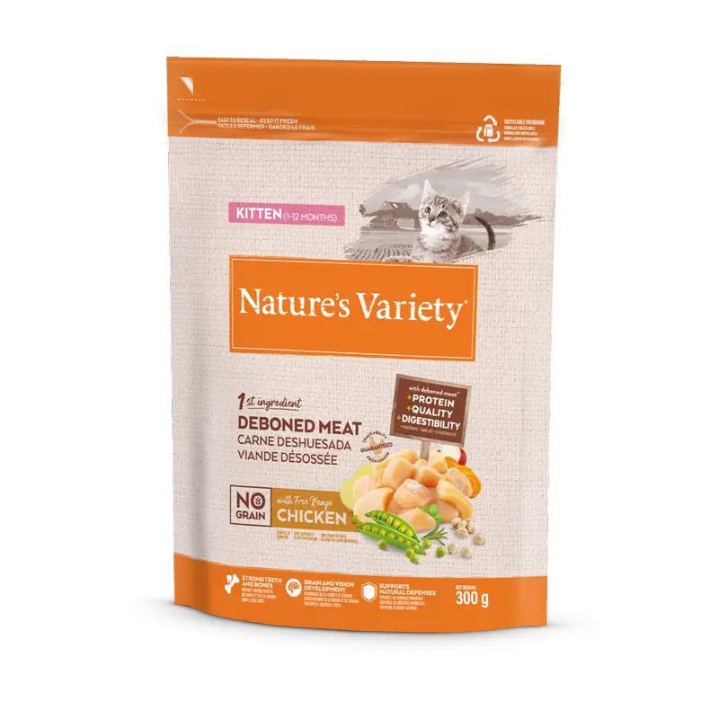 Nature's Variety Grain-Free Kitten Food with White Fish, 300 g