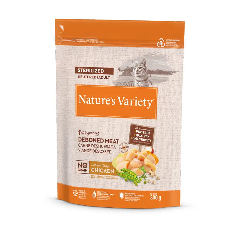 Nature's Variety Cat Food, With Chicken, Natural, 300 g
