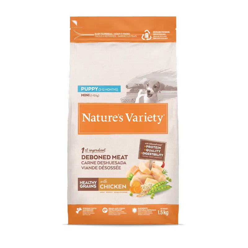 Nature's Variety Dog Food, Mini, With Chicken, Natural, 1.5 kg