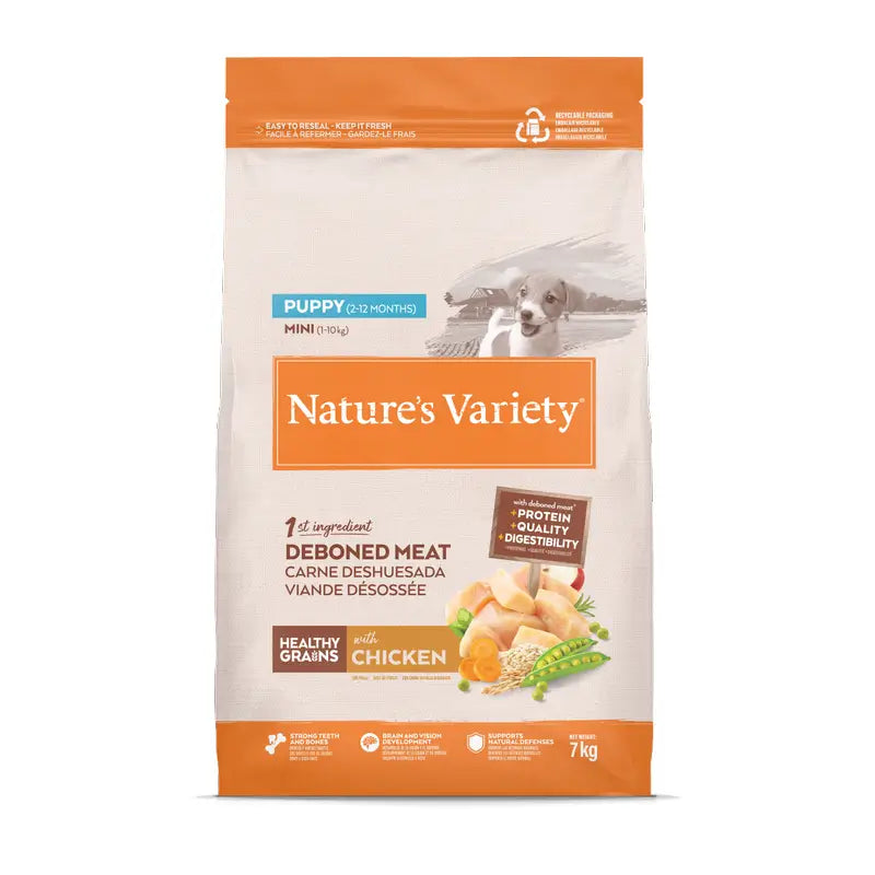 Nature's Variety Dog Food, Mini, With Chicken, Natural, 7 kg