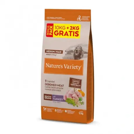 Nature's Variety Medium Dog Food with Turkey and Cereals 12,000 g