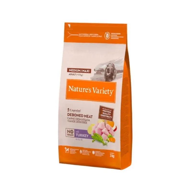 Nature's Variety Medium Dog Food – Turkey, Grain-Free, 12,000 g