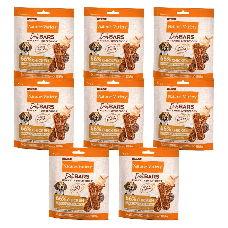 Nature's Variety Snack Nvd Delibars Spfood Snacks Chicken 0.070 kg, 8 x 70 g