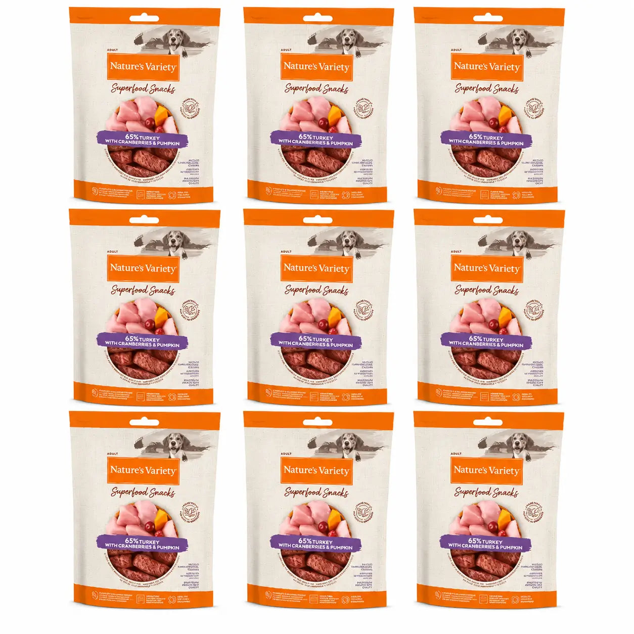 Nature's Variety Snack Nvd Delibars Spfood Snk Turkey 0.070 kg, 9 x 70 g