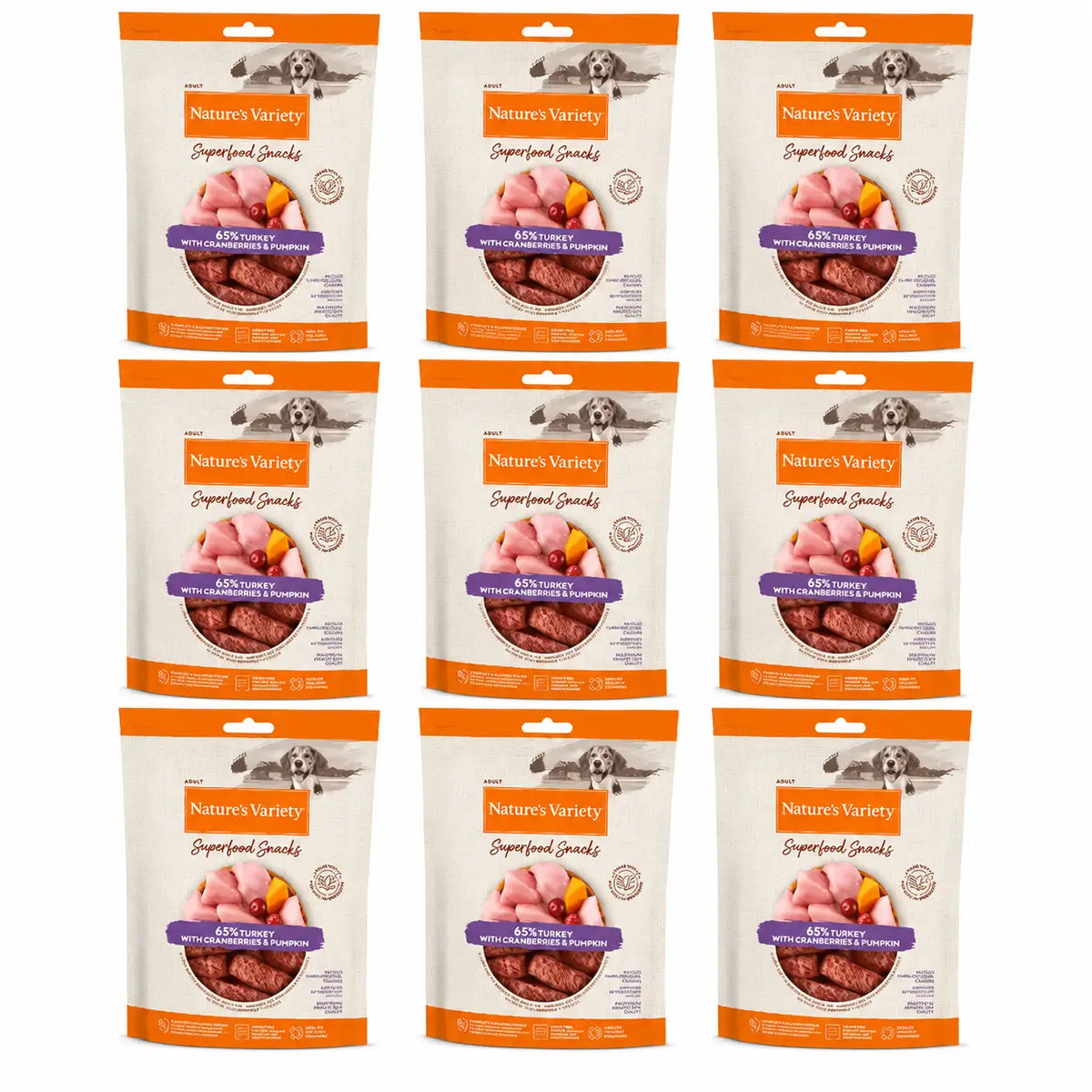 Nature's Variety Snack Nvd Delibars Spfood Snk Turkey 0.070 kg, 9 x 70 g