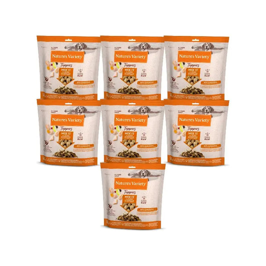 Nature's Variety Freeze-Dried Toppers for Adult Dogs, With Chicken, Natural, 7 x 120 g