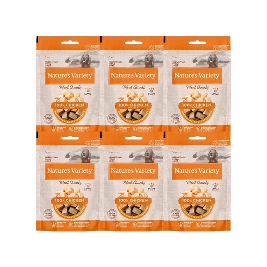 Nature's Variety Freeze-Dried Dog Treats, With Chicken, Natural, 6 x 50 g