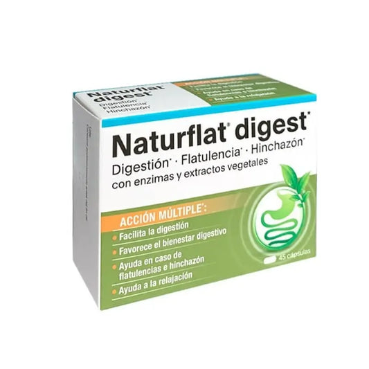 Naturflat Digestive Food Supplement , 45 capsules