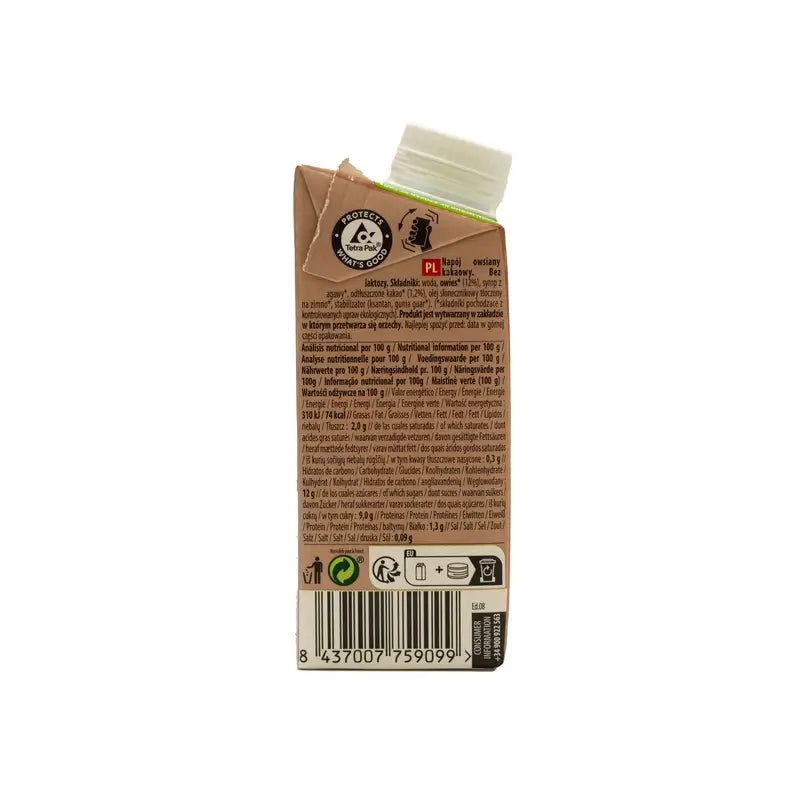 Naturgreen Oatmeal Chocolate Drink, 200Ml