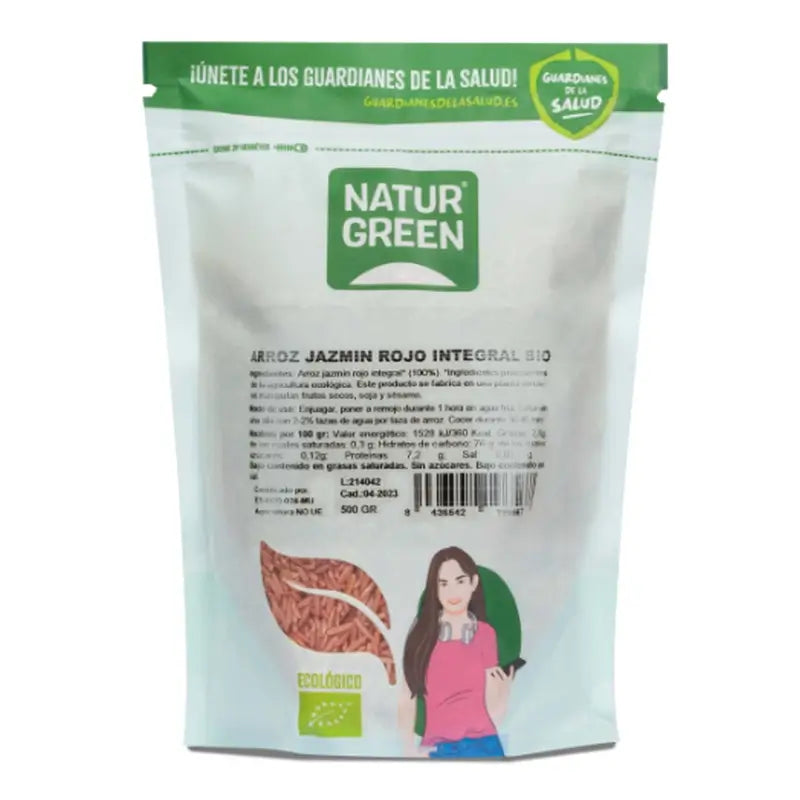 Naturgreen Organic Red Jasmine Brown Rice, 500 g