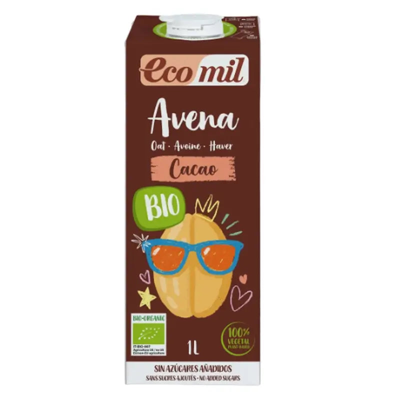 Ecomil Oat/Avena Cacao Bio, 1 Litre