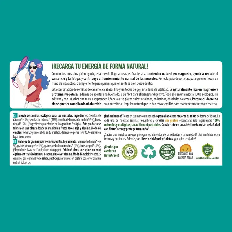 Naturgreen Organic Seeds For Your Muscles, 175 grams