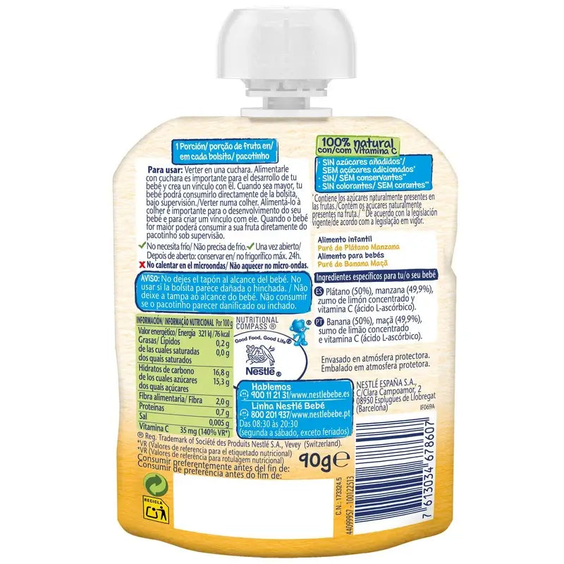 Nestlé Banana Apple Sachet, 90 g