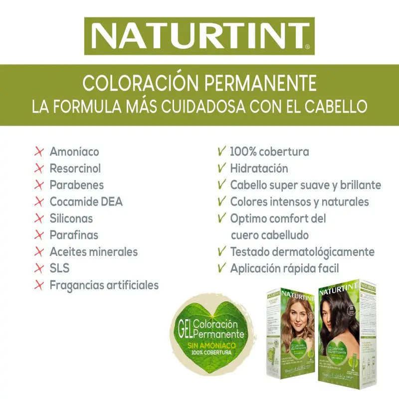 Naturtint Permanent Colouring Dye Without Ammonia 4.35 - Intense Cappuccino Brown