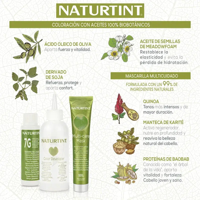 Naturtint Permanent Colouring Permanent Colouring Ammonia Free 6G - Golden Dark Blonde