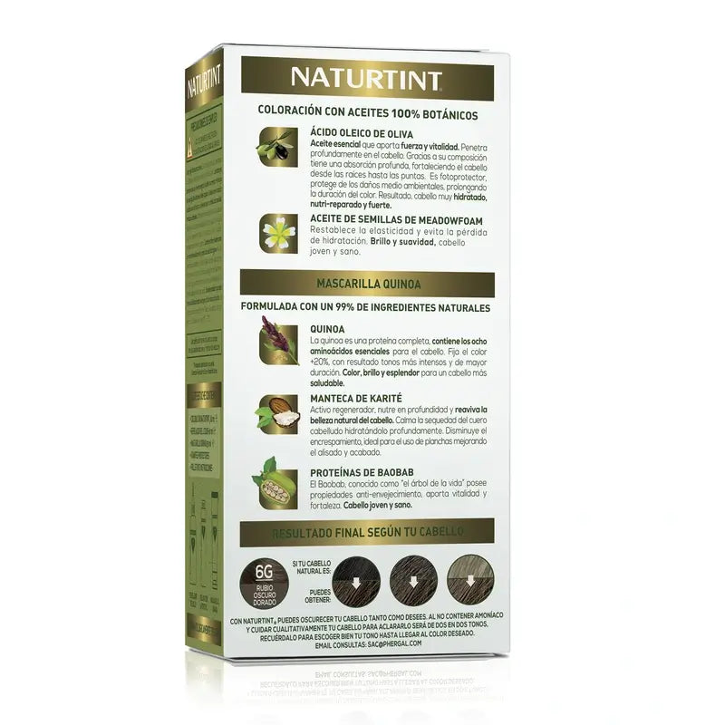 Naturtint Permanent Colouring Permanent Colouring Ammonia Free 6G - Golden Dark Blonde