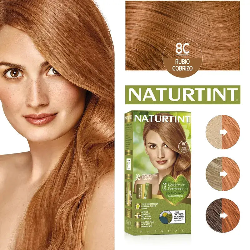 Naturtint Permanent Colouring Permanent Colouring Ammonia Free 8C - Copper Blonde