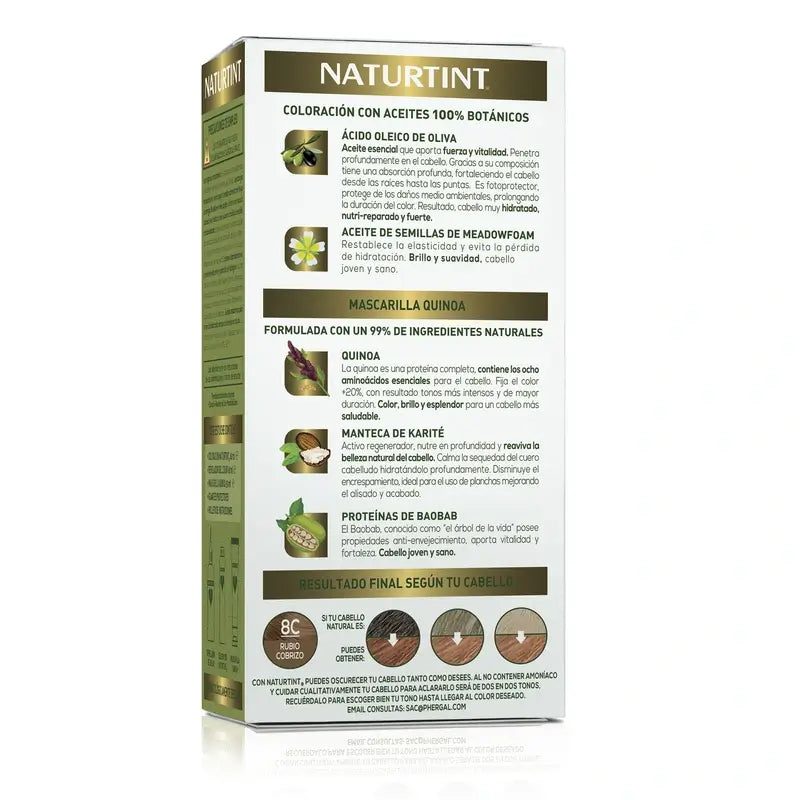 Naturtint Permanent Colouring Permanent Colouring Ammonia Free 8C - Copper Blonde