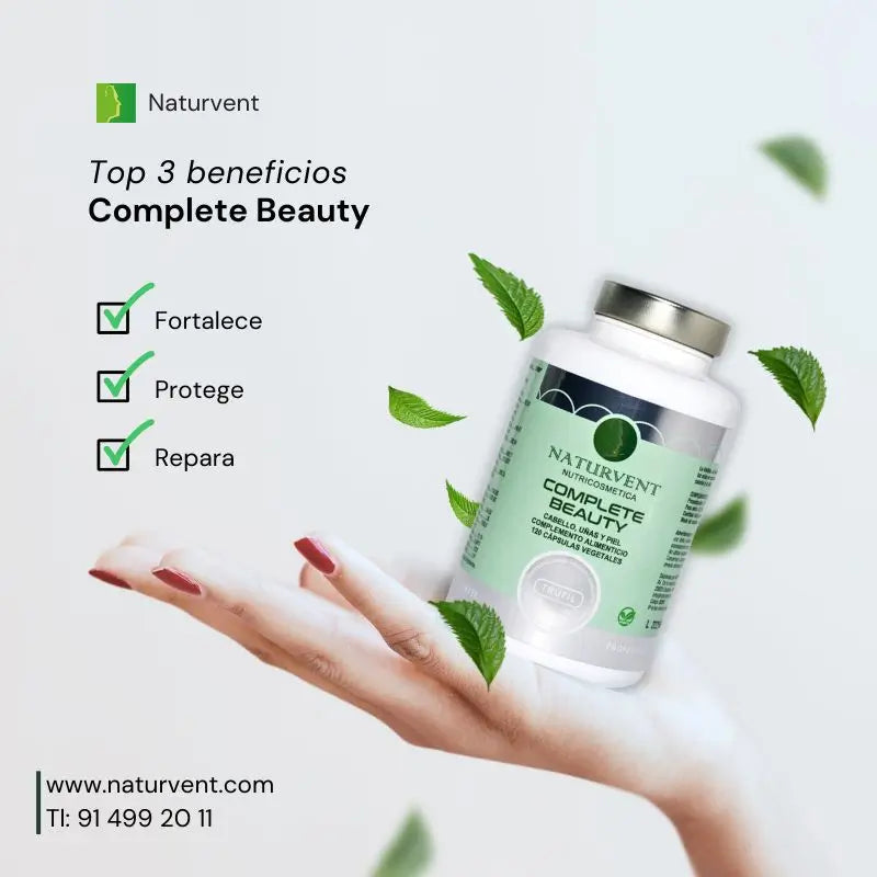Naturvent Hair, Skin & Nails Strengthener. Complete Beauty, 120 capsules