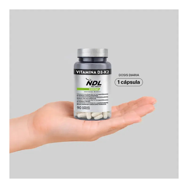 Ndl Pro-Health  Vitamin D3 and K2, 90 capsules