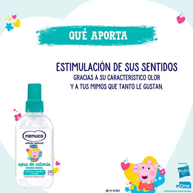 Nenuco Peppa Pig Eau de Toilette, 240 ml + gift glass
