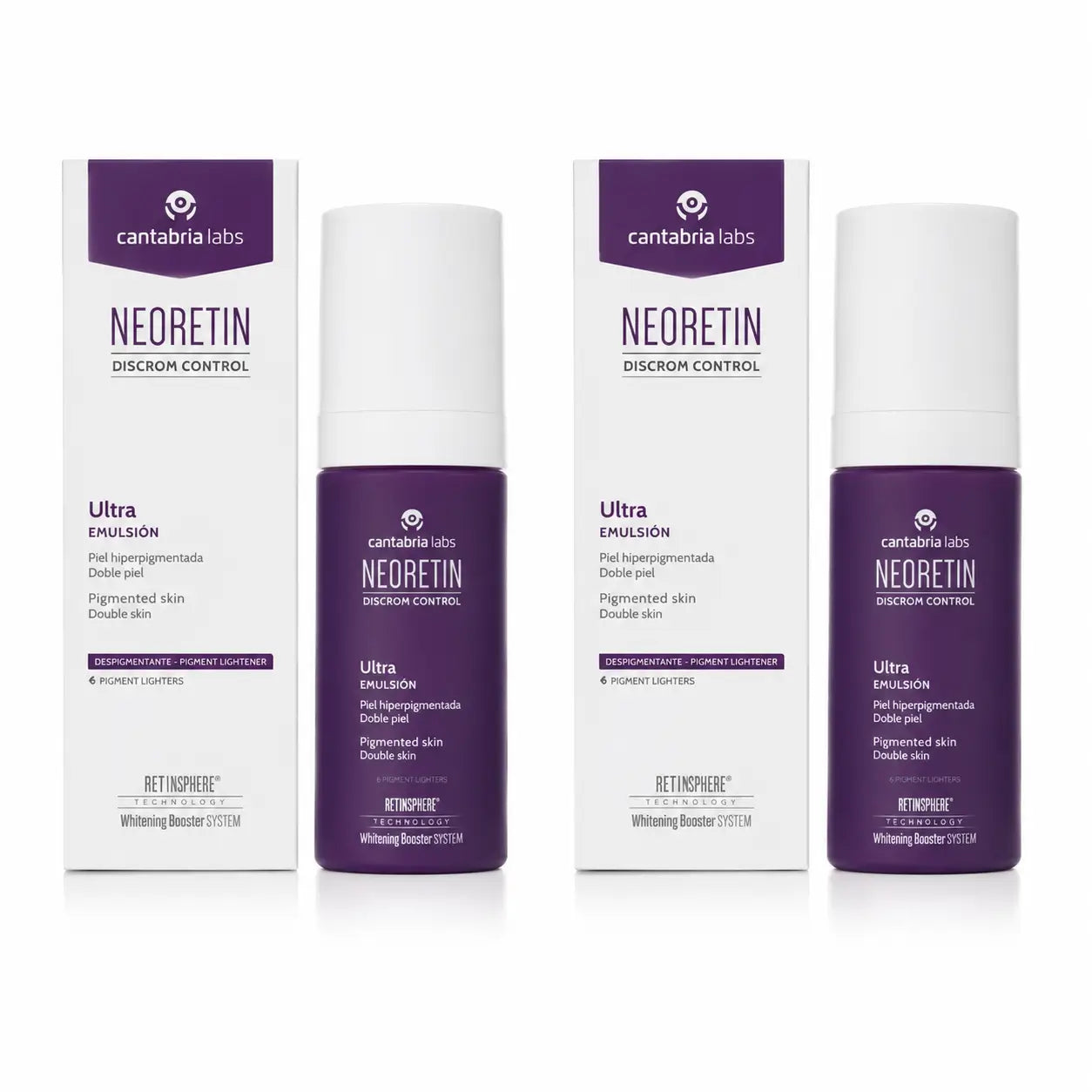 NEORETIN Discrom Ultra Depigmenting Emulsion, Pack 2 x 30 ml
