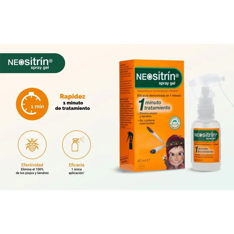 NEOsitrin® Anti-Lice Liquid Gel Spray 60 ml