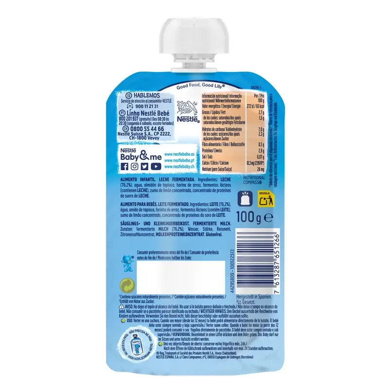 Nestlé Yogolino Sachet Natural Sugar Free, 100 g