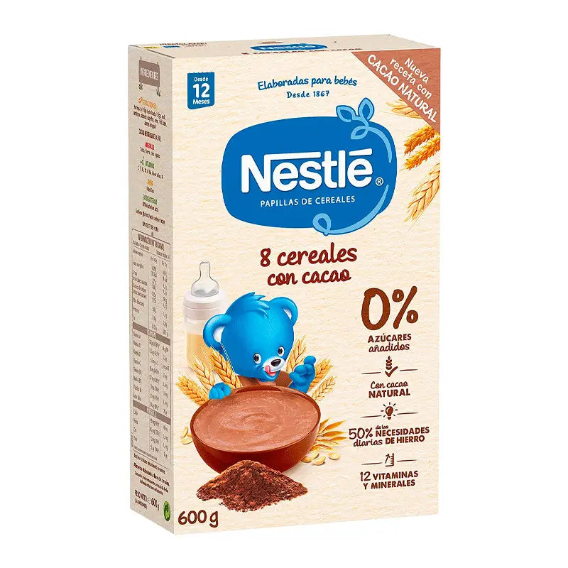 Nestlé Papilla 8 Cereals With Cocoa, 725 g