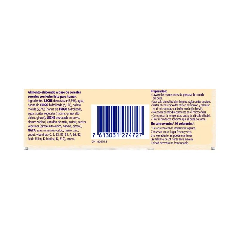 Nestlé Brik Milk & Cereals 8 Cereals with Maria Biscuit, 2X250 g