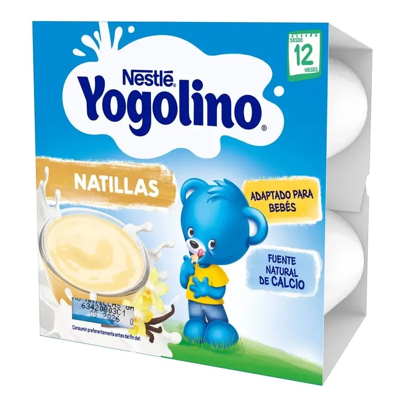 Nestlé Yogolino Desserts Vanilla Flavoured Custard, 4X100 g
