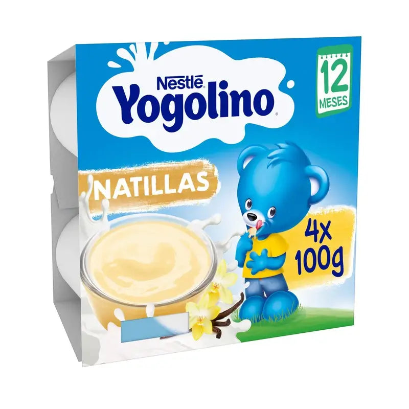 Nestlé Yogolino Desserts Vanilla Flavoured Custard, 4X100 g