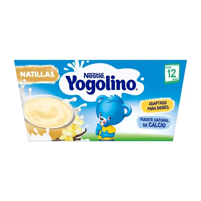 Nestlé Yogolino Desserts Vanilla Flavoured Custard, 4X100 g