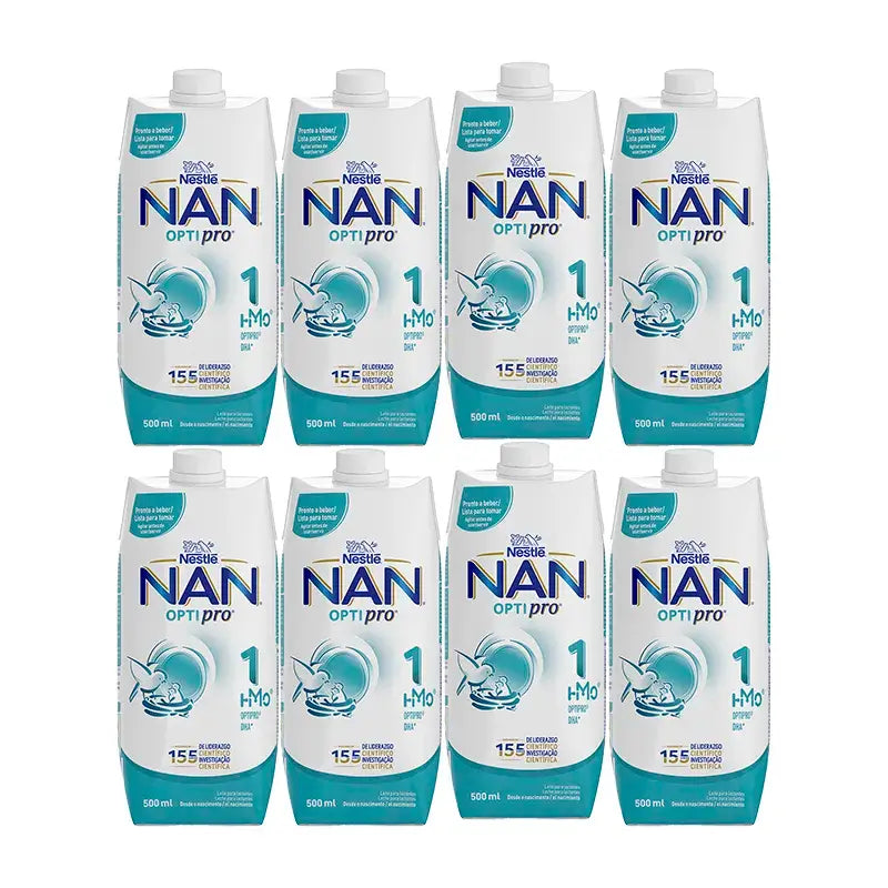 Nestlé Nan Optipro 1 Liquid, 8X500 ml