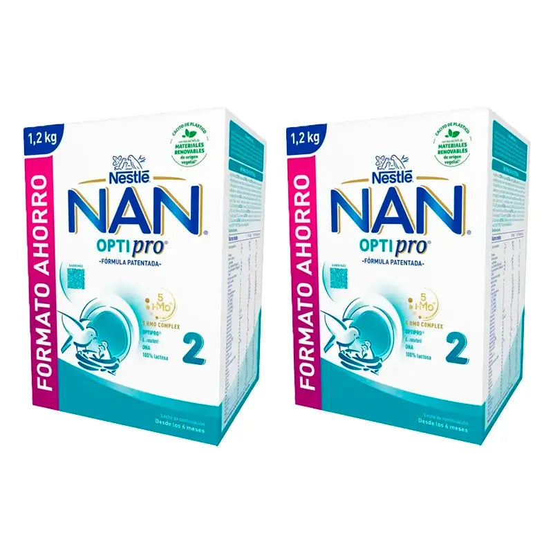 Nestlé Nan Optipro 2 Formula, 2X1200 g