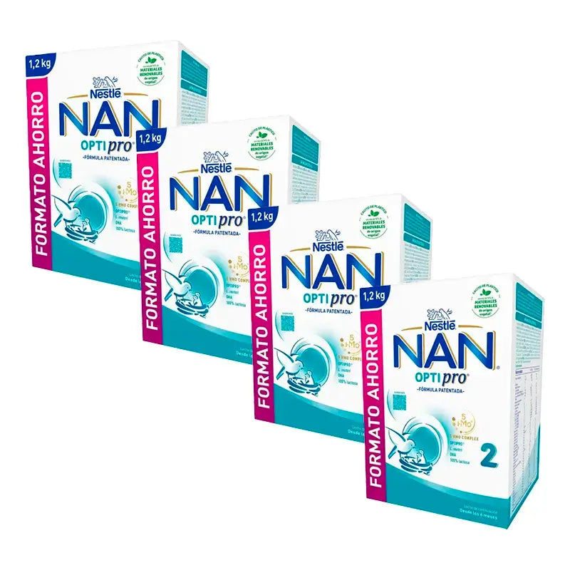 Nestlé Nan Optipro 2 Milk Formula, 4X1200g