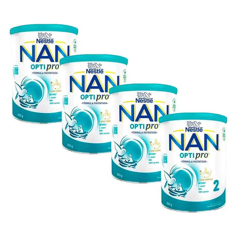 Nestlé Nan Optipro 2 Follow-on Milk, Pack 4X800g