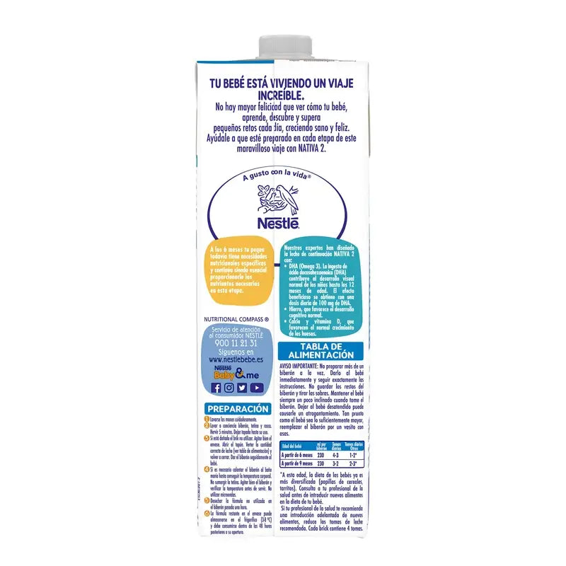 Nestlé Nativa 2 Liquid, 1L